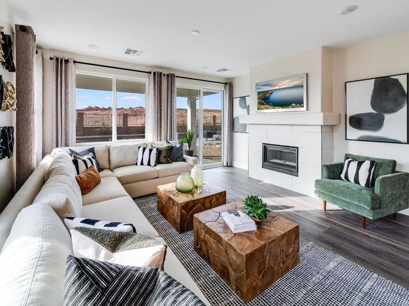 Representative furnished interior of a home built from the The Boulder II F by Davidson Homes LLC in South Ranch Western Collection, Prescott (Image 6).