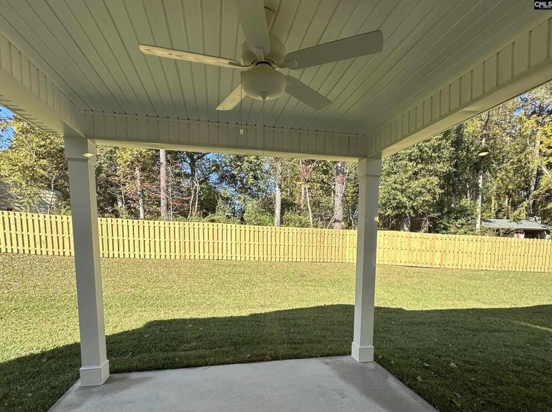 Exterior details and patio area of a home in Boykin Hills, Chapin (Image 2).
