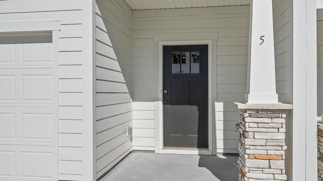 Exclusive DRB Homes exterior with balanced proportions and vibrant curb appeal located at Gresham Station in Simpsonville, SC