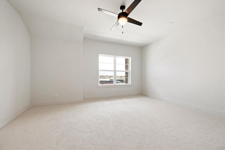 High ceilings, oversized windows, plush carpeting and a neutral color palette are waiting for you in this dreamy new owner's suite!