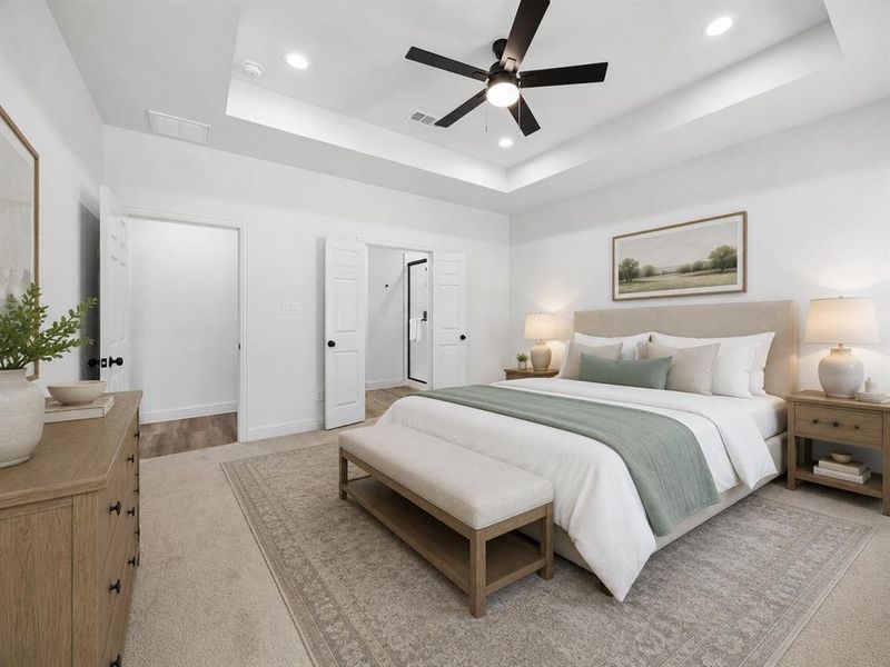 Furnished interior view inside a new home in , Greenville (Image 9).