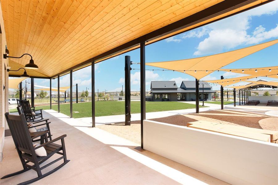 Unfurnished sunroom featuring wooden ceiling