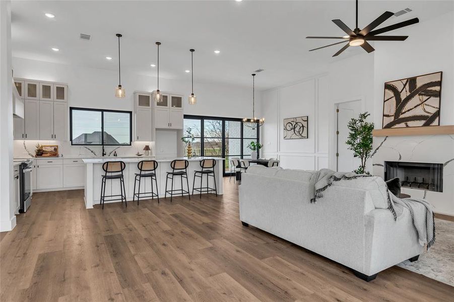 Furnished interior view inside a new home in , Joshua (Image 18).