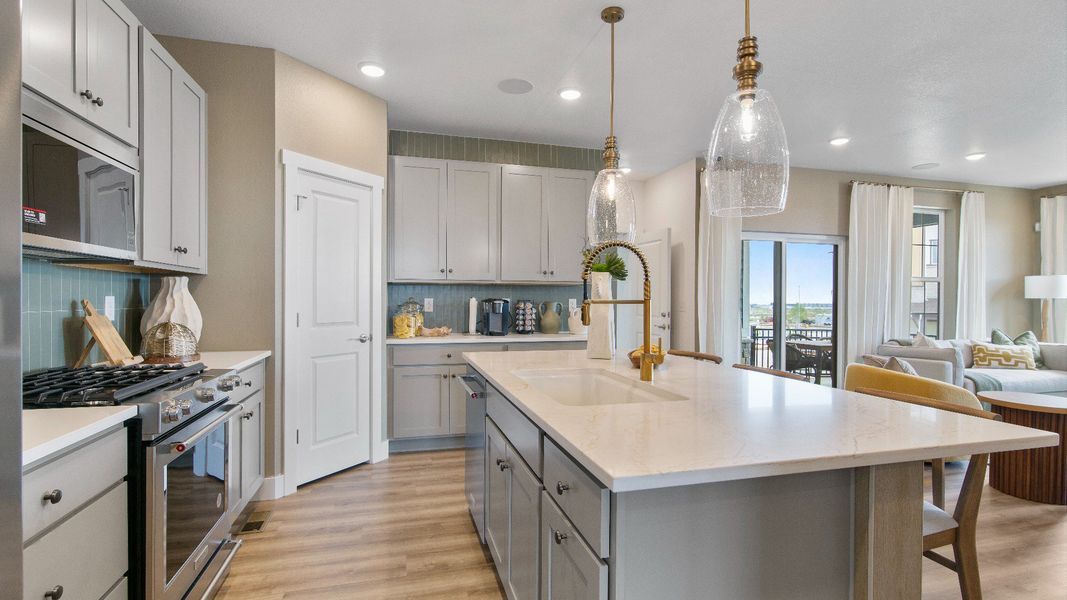 Furnished interior view inside a new home in Windler Single Family Homes, Aurora (Image 10). Furnished interior view inside a new home in Windler Single Family Homes, Aurora (Image 10).