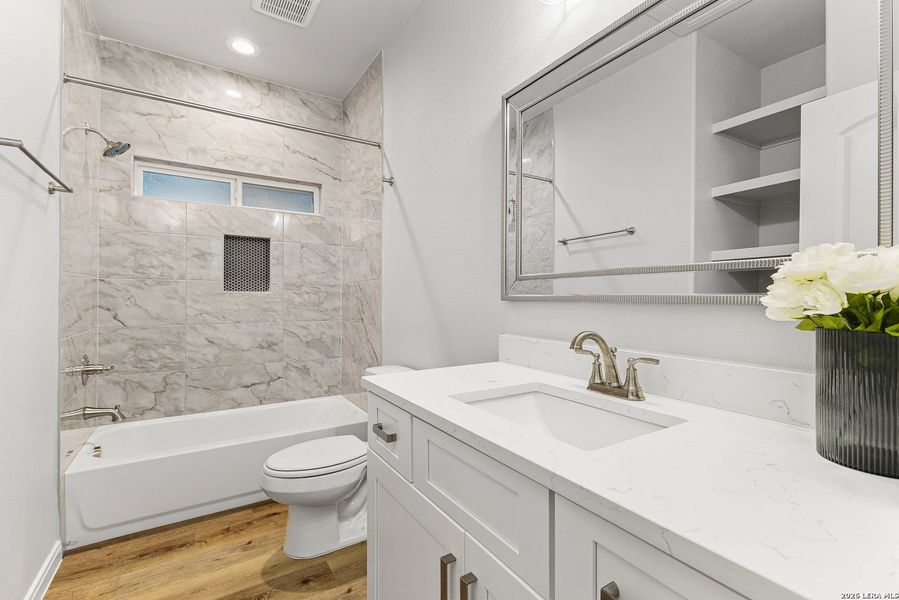 Furnished interior view inside a new home in , San Antonio (Image 8). Furnished interior view inside a new home in , San Antonio (Image 8).