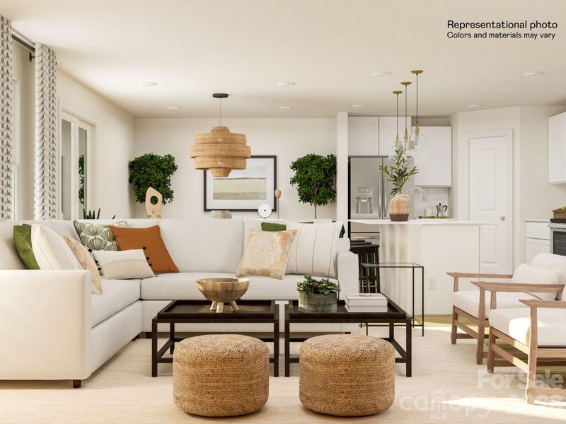 Furnished interior view inside a new home in Sutton Village, Troutman (Image 3).