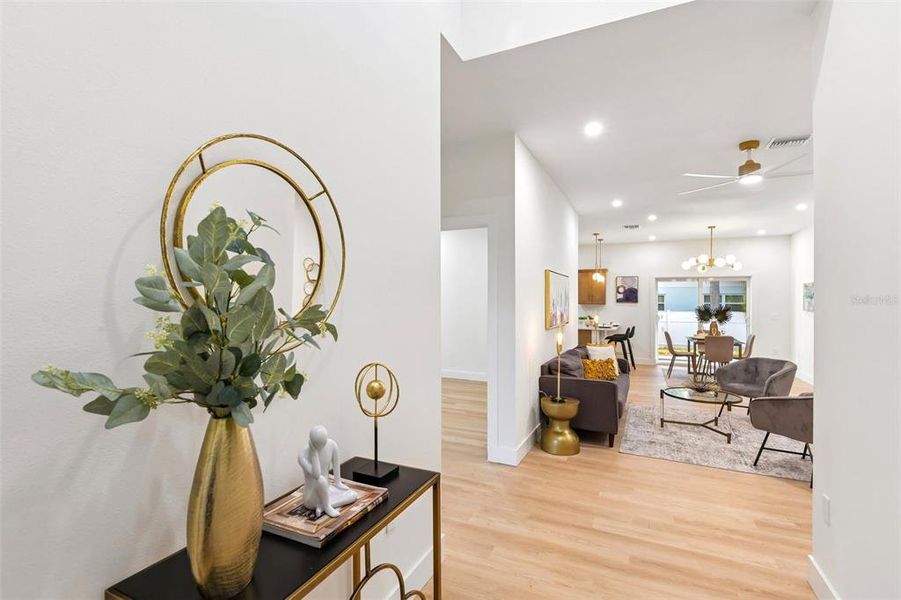 Furnished interior view inside a new home in , Dunedin (Image 10).