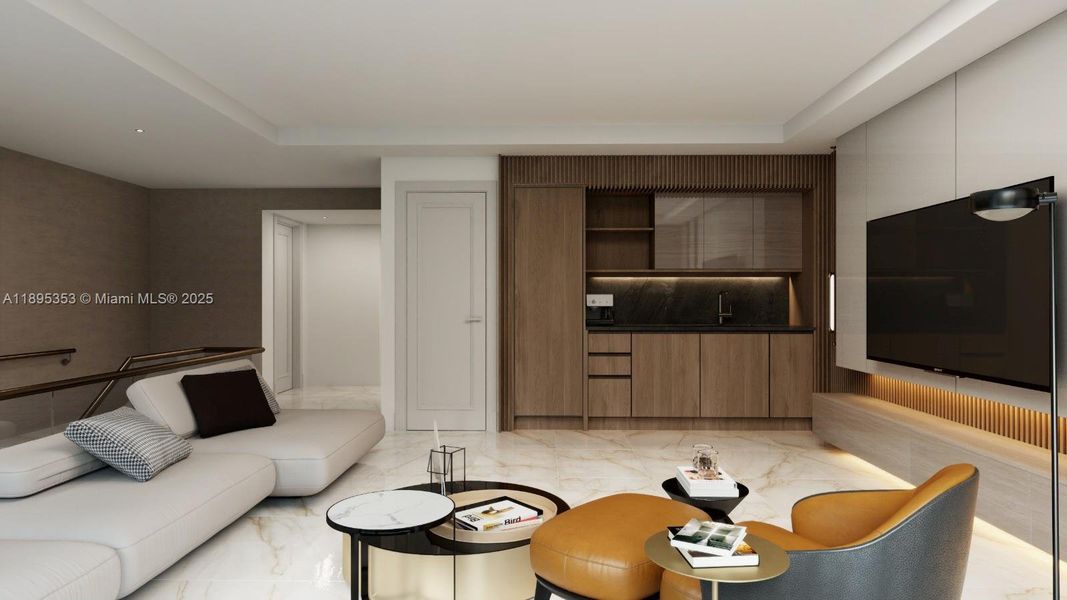 Furnished interior view inside a new home in , Fort Lauderdale (Image 6). Furnished interior view inside a new home in , Fort Lauderdale (Image 6).