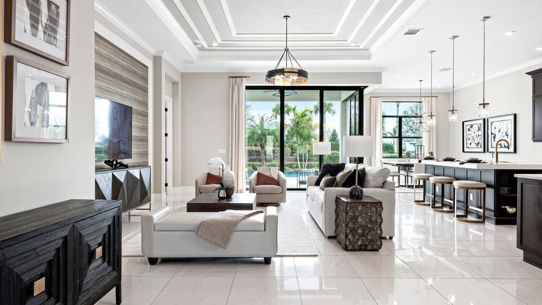 Nataile Model Home | Great Room | Photo from sister community