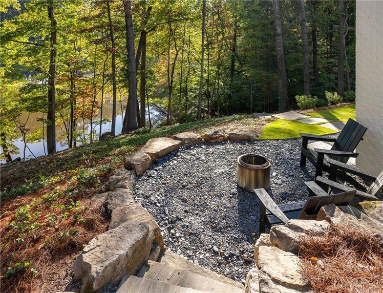 Exterior details and patio area of a home in , Atlanta (Image 33).