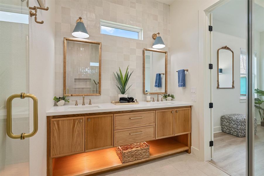 Furnished interior view inside a new home in , Crystal Beach (Image 34).