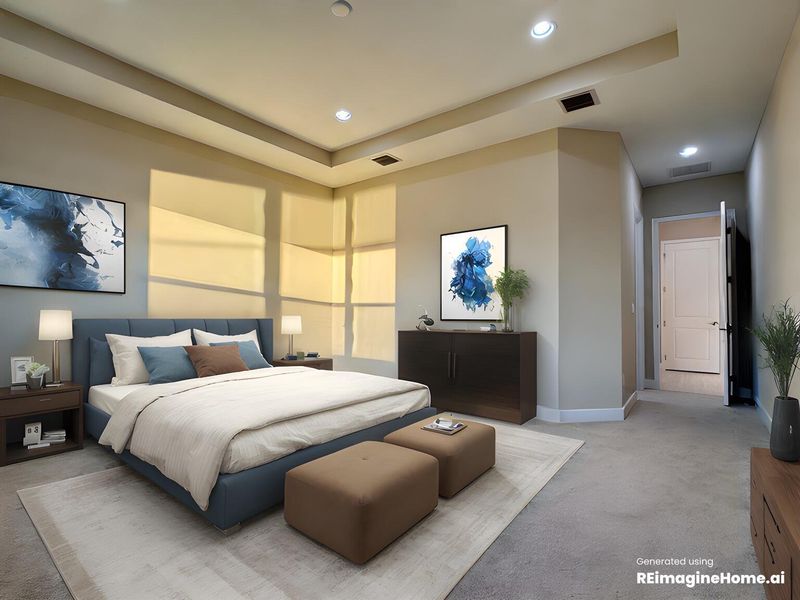 Furnished interior view inside a new home in Westlake, Loxahatchee (Image 19).