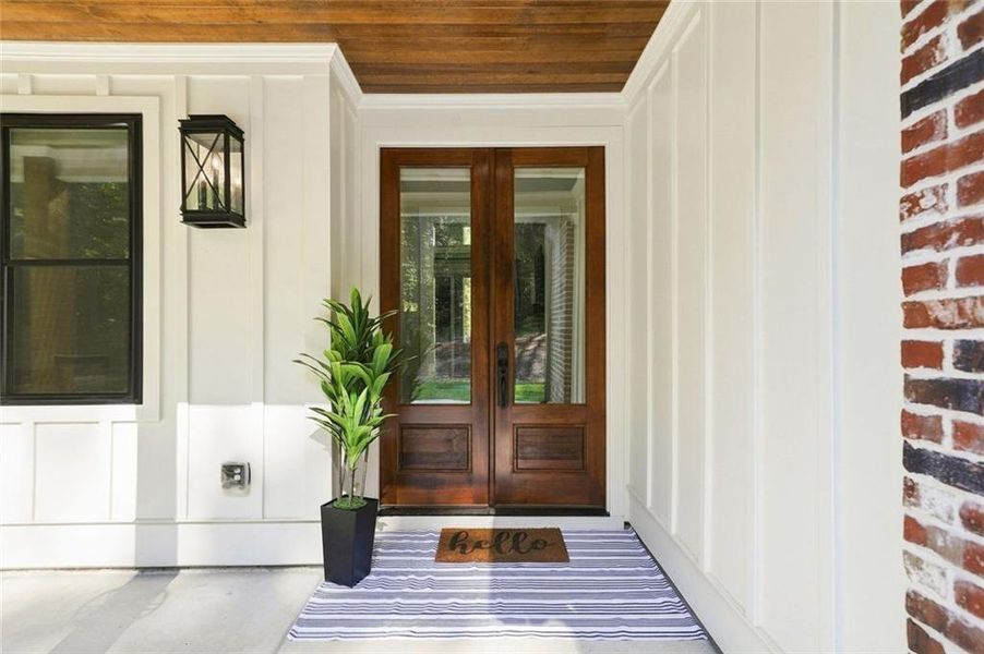 Exterior details and patio area of a home in , Canton (Image 33).