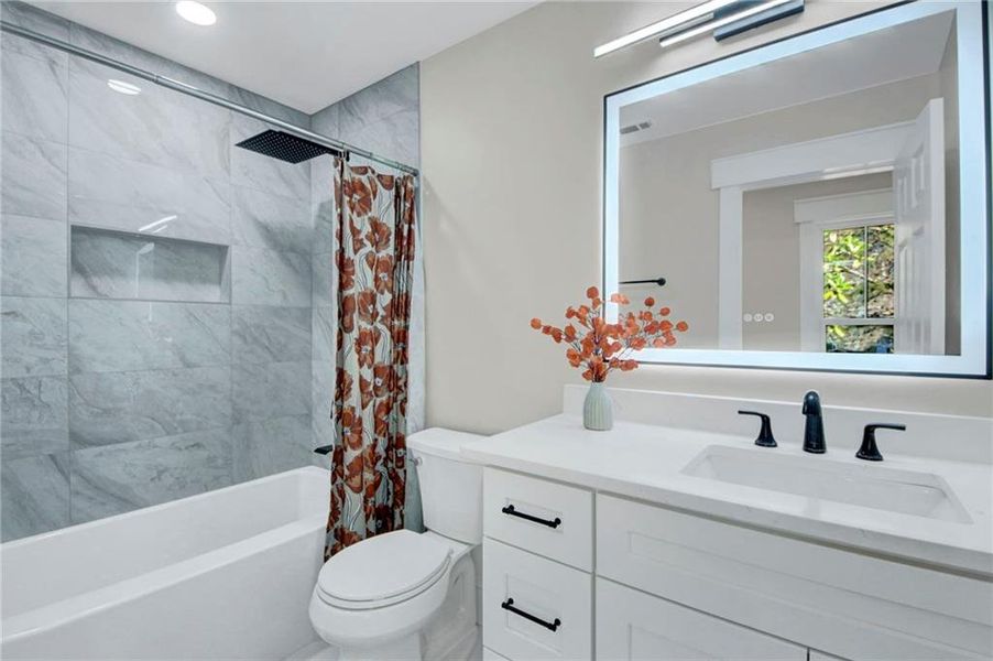 Furnished interior view inside a new home in , Atlanta (Image 13).