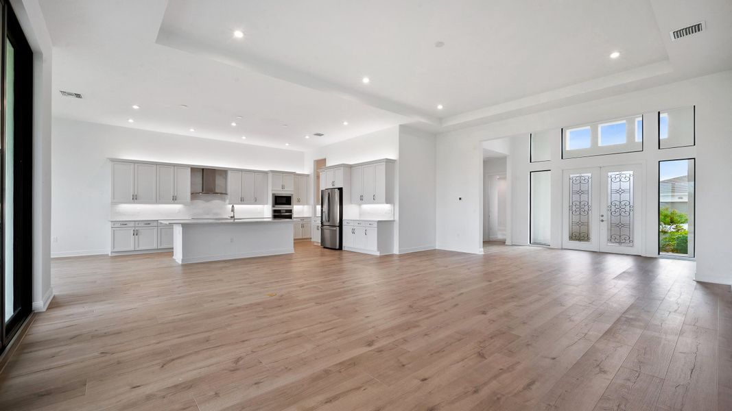 Great Room into Kitchen