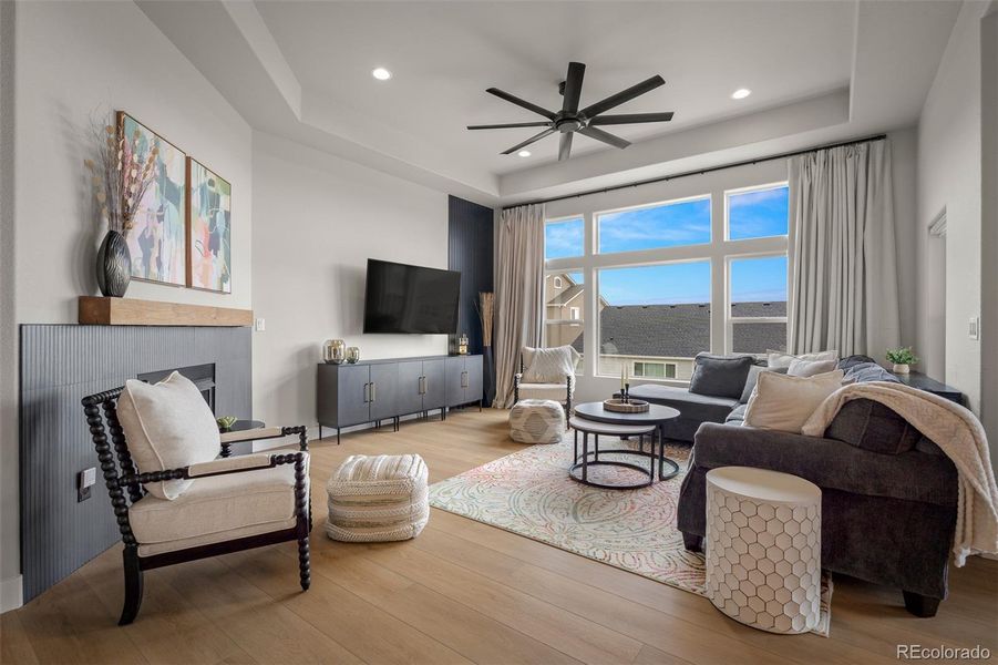 Furnished interior view inside a new home in , Colorado Springs (Image 16).