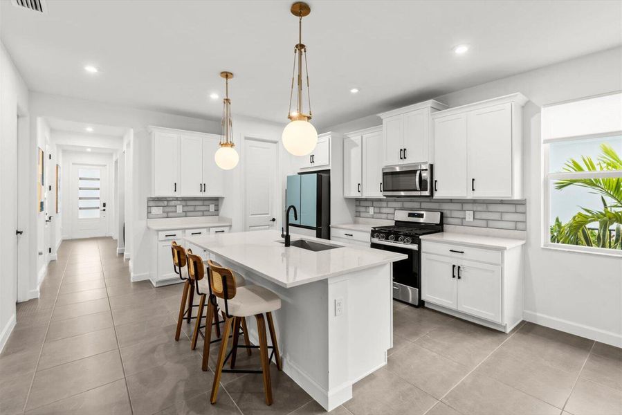 Furnished interior view inside a new home in Tradition - Kenley, Port St. Lucie (Image 24). Furnished interior view inside a new home in Tradition - Kenley, Port St. Lucie (Image 24).