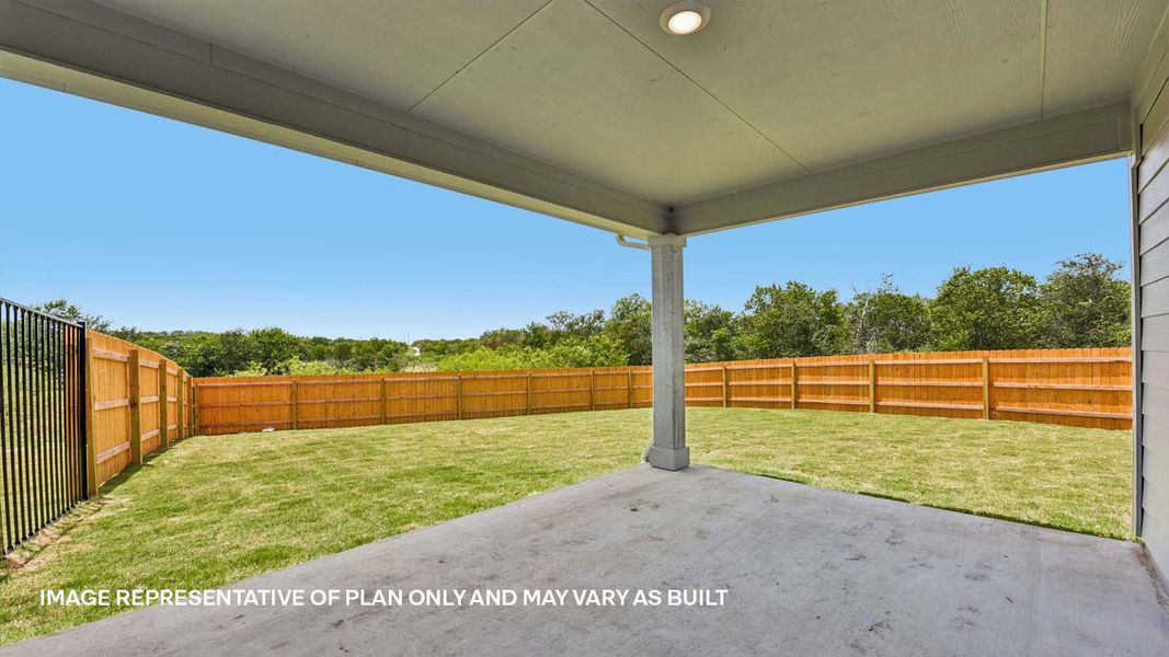 Representative exterior details of a home built from the The Lakeway by D.R. Horton in Trails at Wildhorse, Austin (Image 3).