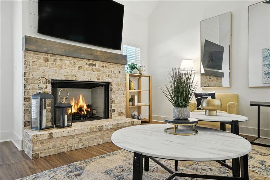 Furnished interior view inside a new home in , Cartersville (Image 8).