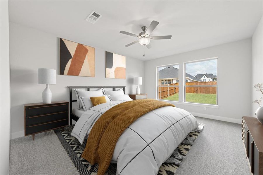 Furnished interior view inside a new home in Sandbrock Ranch, Aubrey (Image 12).