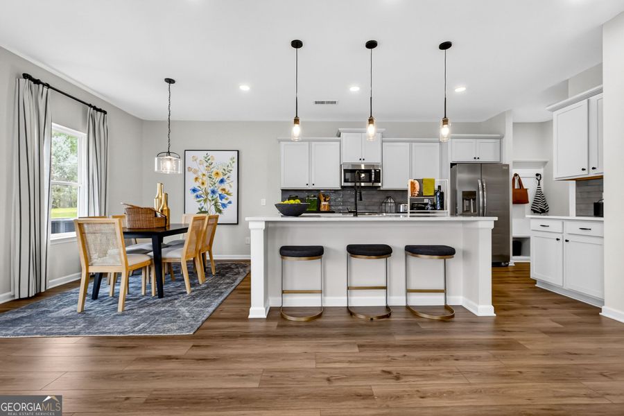 Furnished interior view inside a new home in Bryson Farms, Byron (Image 12).
