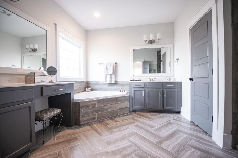 Representative furnished interior of a home built from the Helmsley by Bill Clark Homes in The Sanctuary at Sunset Beach, Sunset Beach (Image 92). Representative furnished interior of a home built from the Helmsley by Bill Clark Homes in The Sanctuary at Sunset Beach, Sunset Beach (Image 92).