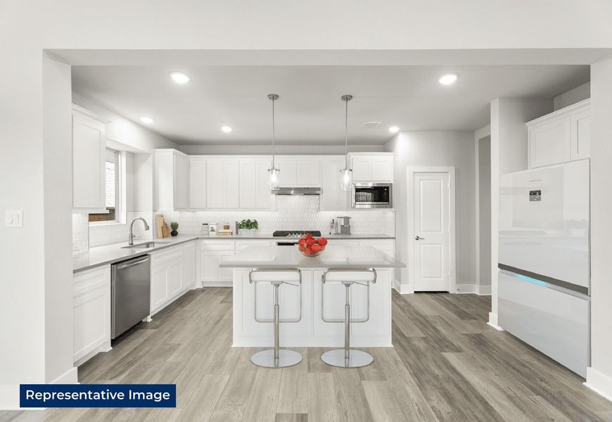 Representative furnished interior of a home built from the Woodford F by First Texas Homes in Marine Creek Ranch, Fort Worth (Image 5).
