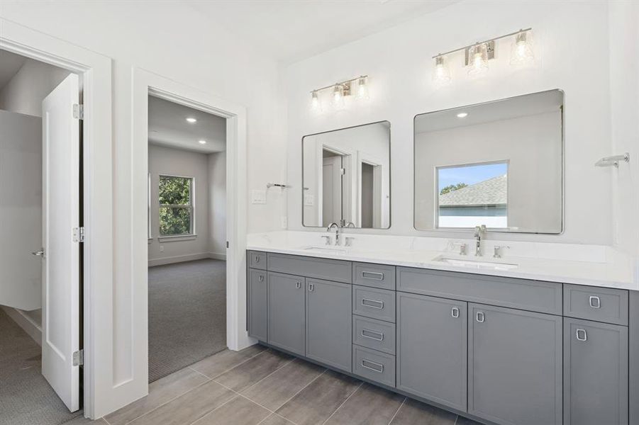 Primary bathroom.