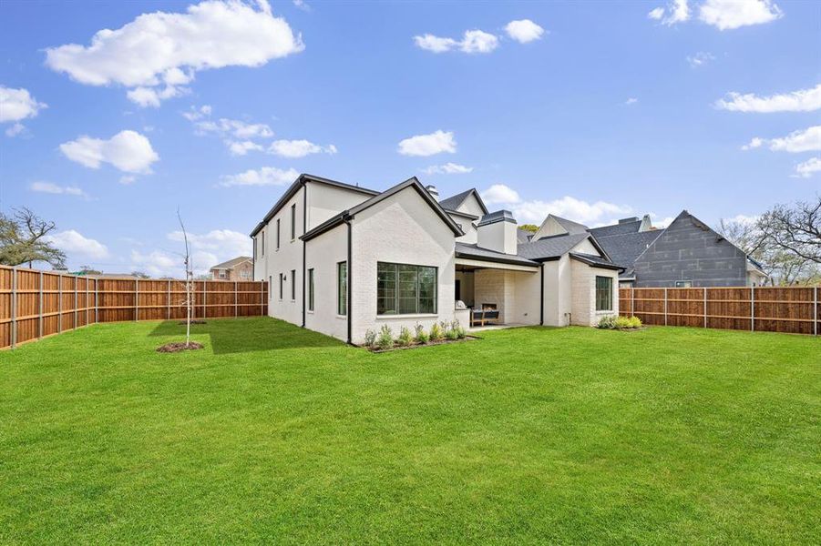 Exterior details and patio area of a home in , Dallas (Image 4). Exterior details and patio area of a home in , Dallas (Image 4).