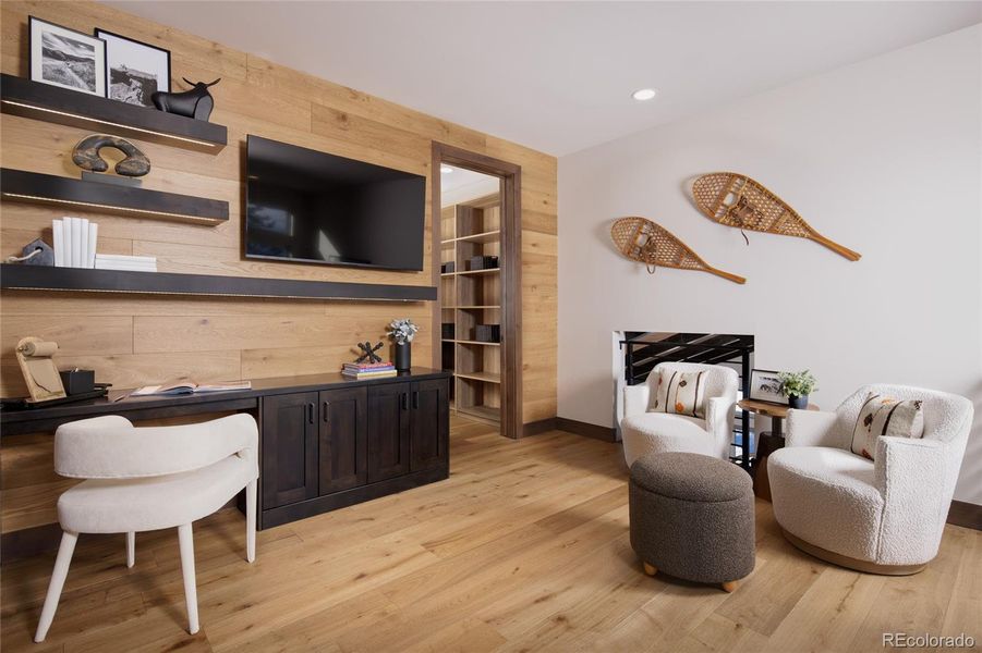 3rd level flex space - Photos for representation only Specific colors, finishes, layout, & appliances for this home may differ.