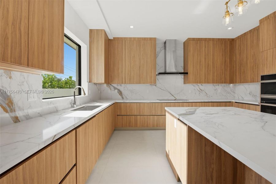 Furnished interior view inside a new home in , Miami (Image 11).