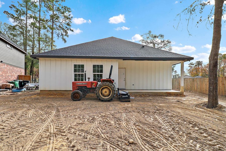 Exterior details and patio area of a home in , Crosby (Image 16).