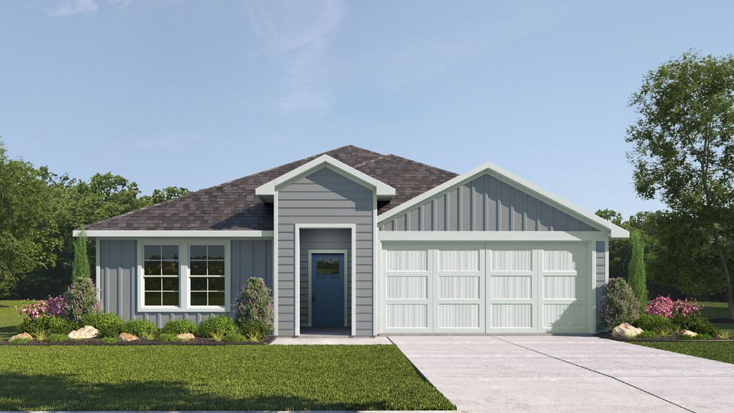 Representative exterior photo of a completed home built from the Kingston by D.R. Horton in Holly Ridge, Rosenberg, TX (Image 2). Representative exterior photo of a completed home built from the Kingston by D.R. Horton in Holly Ridge, Rosenberg, TX (Image 2).