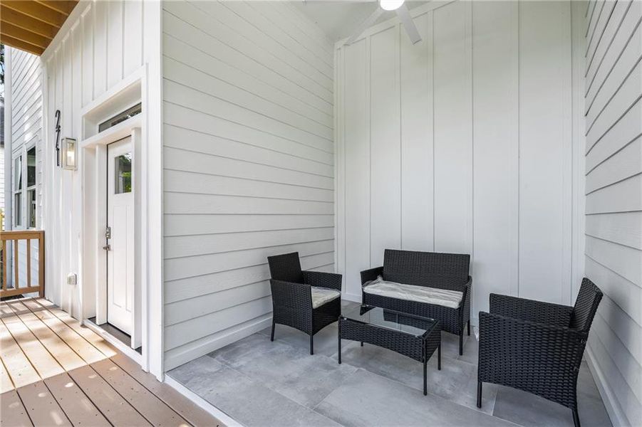 Exterior details and patio area of a home in , Atlanta (Image 29). Exterior details and patio area of a home in , Atlanta (Image 29).