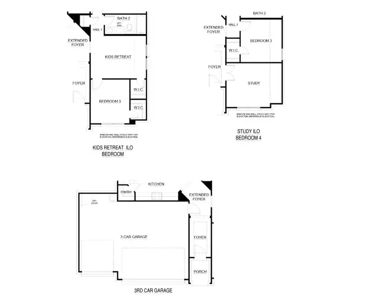 2D floor plan layout for the Concept 1937 by Landsea Homes in El Dorado, Granbury, TX (Image 5). 2D floor plan layout for the Concept 1937 by Landsea Homes in El Dorado, Granbury, TX (Image 5).