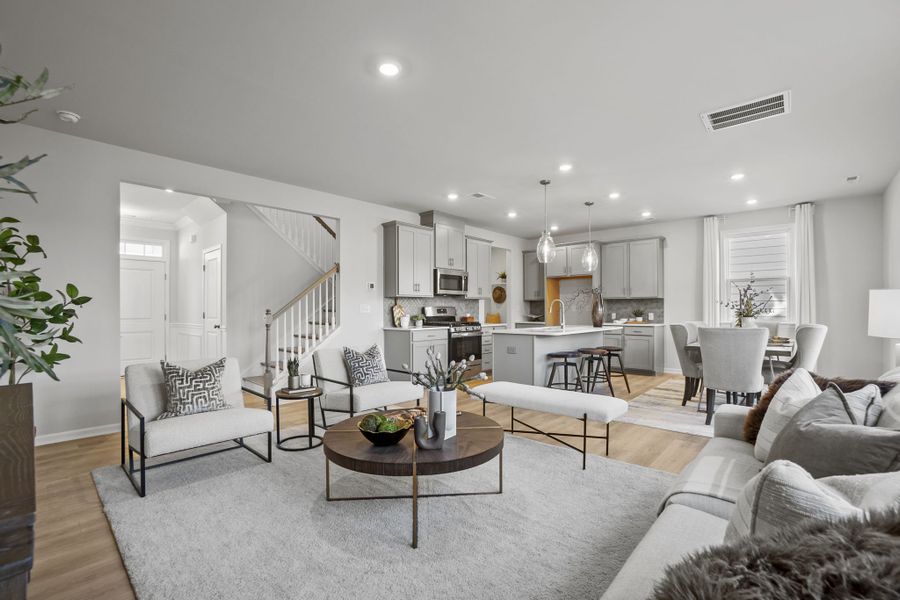 Furnished interior view inside a new home in The Coves on Lake Wylie, Charlotte (Image 10).