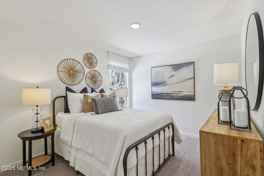 Furnished interior view inside a new home in Kings Landing, Jacksonville (Image 19). Furnished interior view inside a new home in Kings Landing, Jacksonville (Image 19).