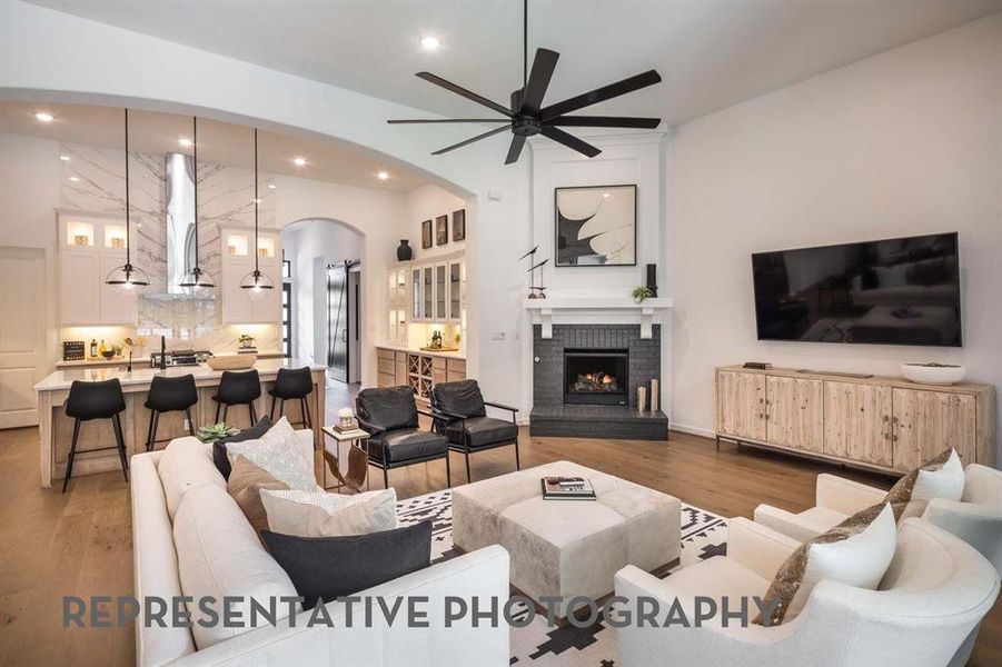 Furnished interior view inside a new home in Sandbrock Ranch, Aubrey (Image 18).