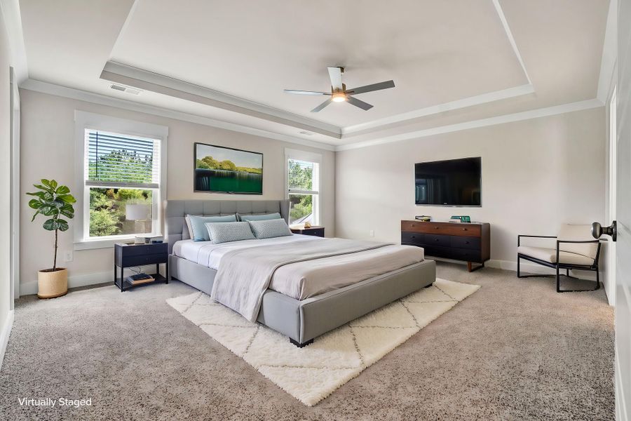 Furnished interior view inside a new home in Foxbank, Gray Court (Image 13). Furnished interior view inside a new home in Foxbank, Gray Court (Image 13).
