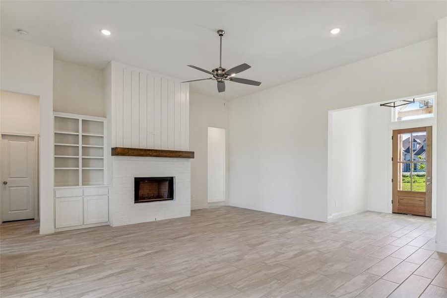 Family Room with Fireplace