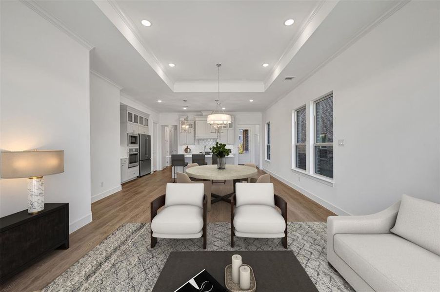 Furnished interior view inside a new home in Heath Golf & Yacht Villas, Heath (Image 17).