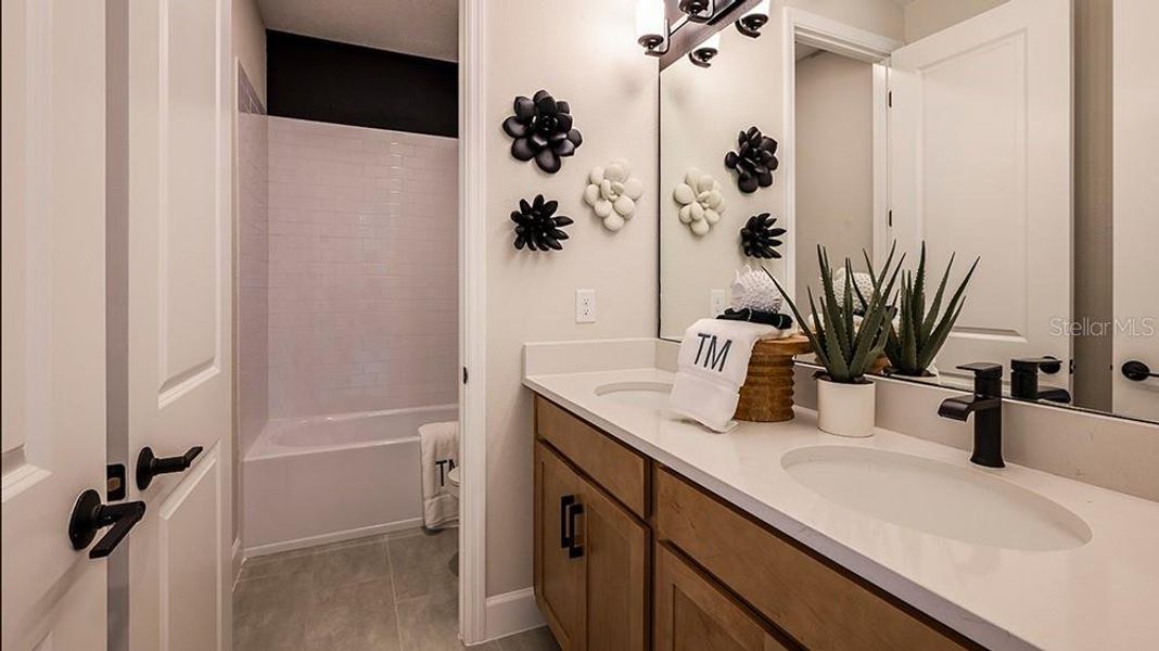 Furnished interior view inside a new home in Lochside, Mount Dora (Image 28). Furnished interior view inside a new home in Lochside, Mount Dora (Image 28).