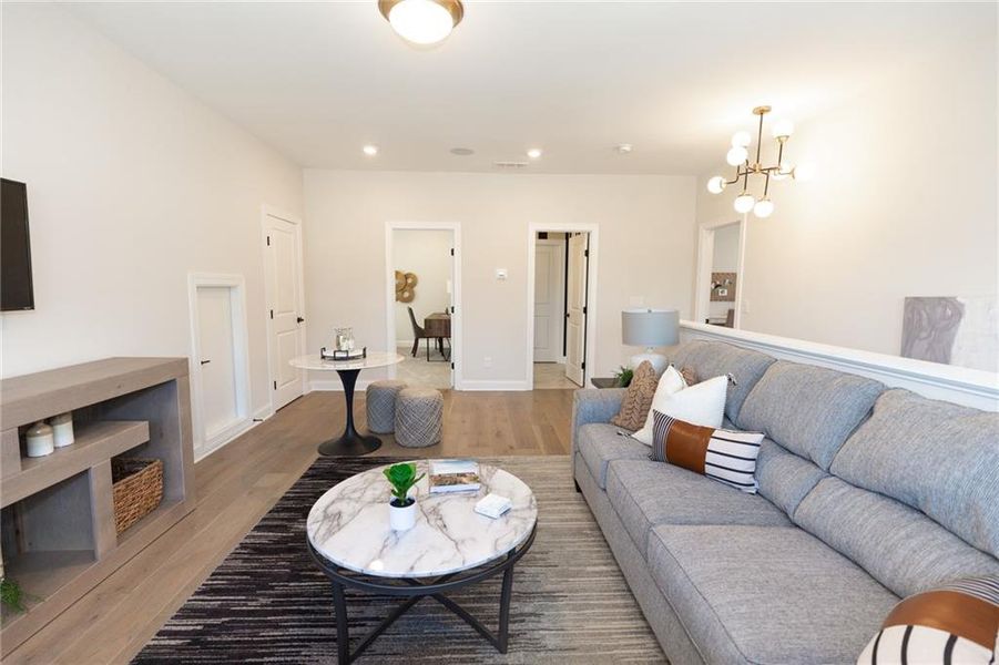 Furnished interior view inside a new home in Aberdeen, Hoschton (Image 72).