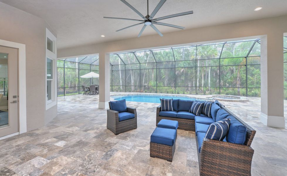 Furnished interior view inside a new home in The Reserve at Plantation Bay, Bunnell (Image 10).