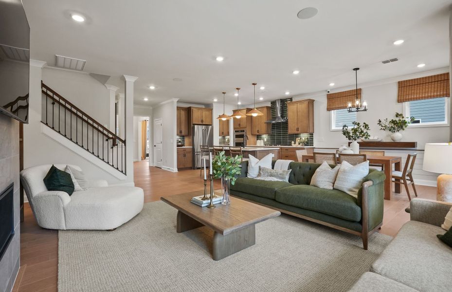 Furnished interior view inside a new home in Elmbrook, Indian Trail (Image 28).