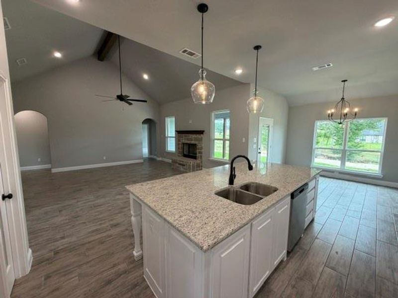 Furnished interior view inside a new home in , Azle (Image 3).