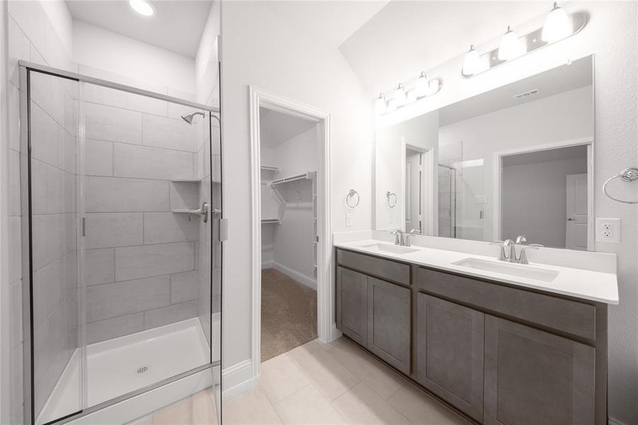 Furnished interior view inside a new home in Goodland: Overlook 60', Midlothian (Image 4).