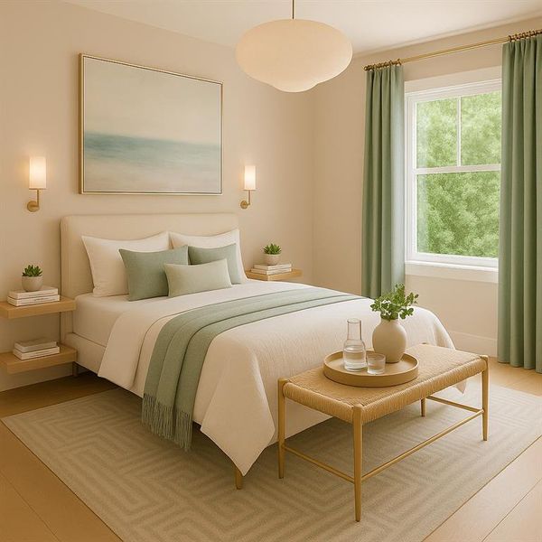 Furnished interior view inside a new home in The Hills at Cedar Creek, Winder (Image 9).