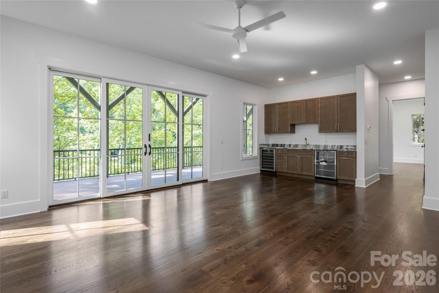 Lower family room