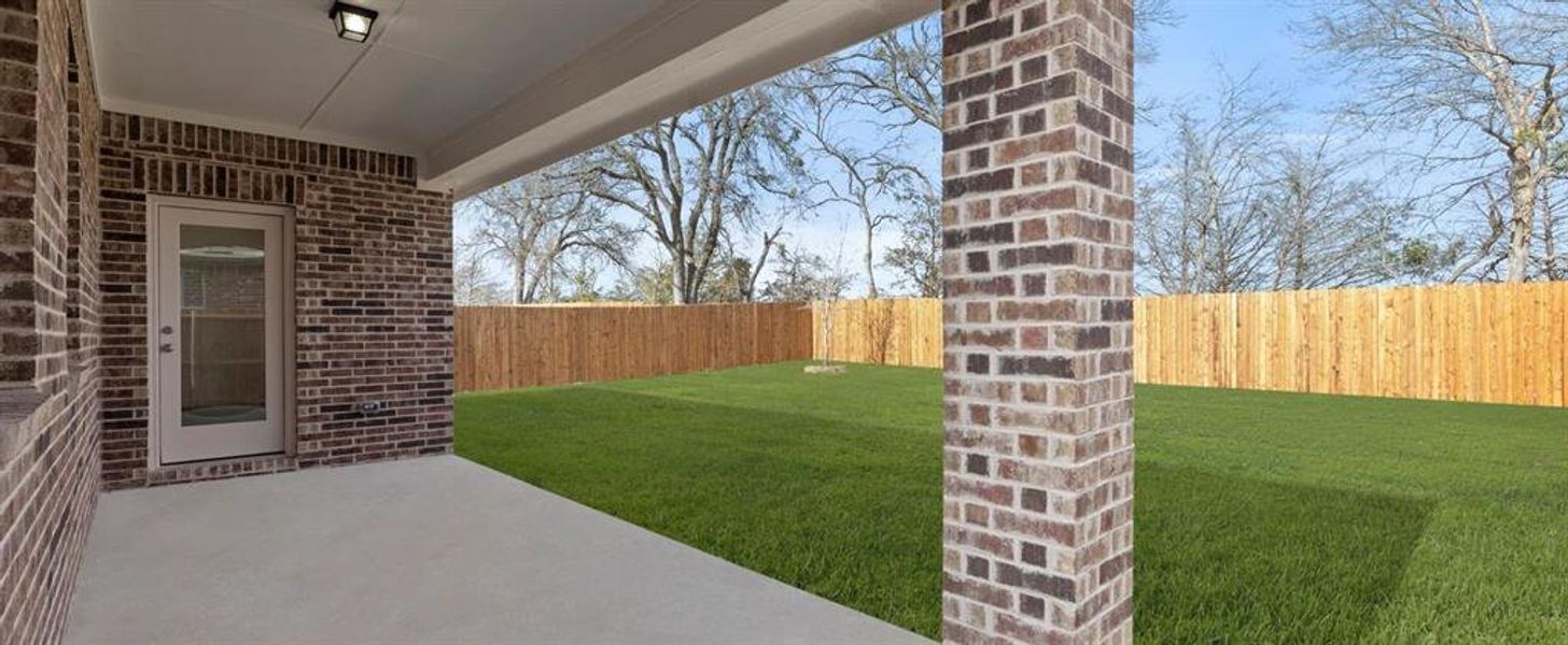 Covered Patio & Backyard